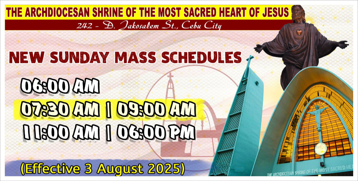 Sacred Heart Parish Cebu new mass schedule