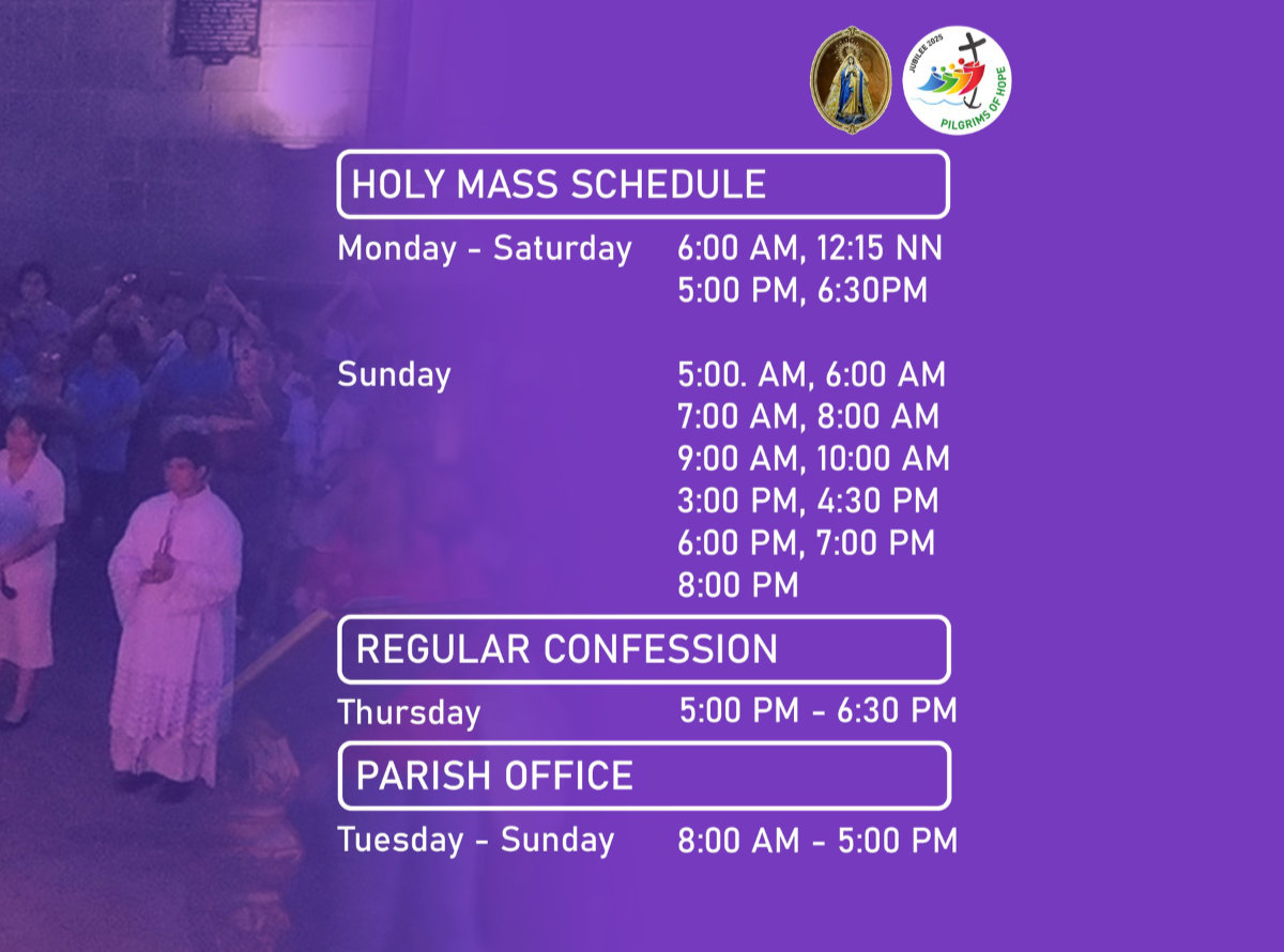 Pasig Cathedral Mass Schedule